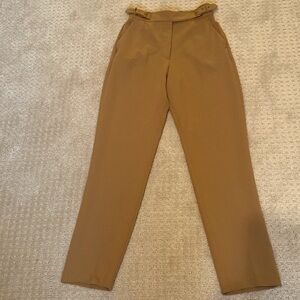 Wilfred tan Japanese crepe trousers size 8 EUC.